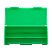 Estuche de plástico para set de 3 taladros machos